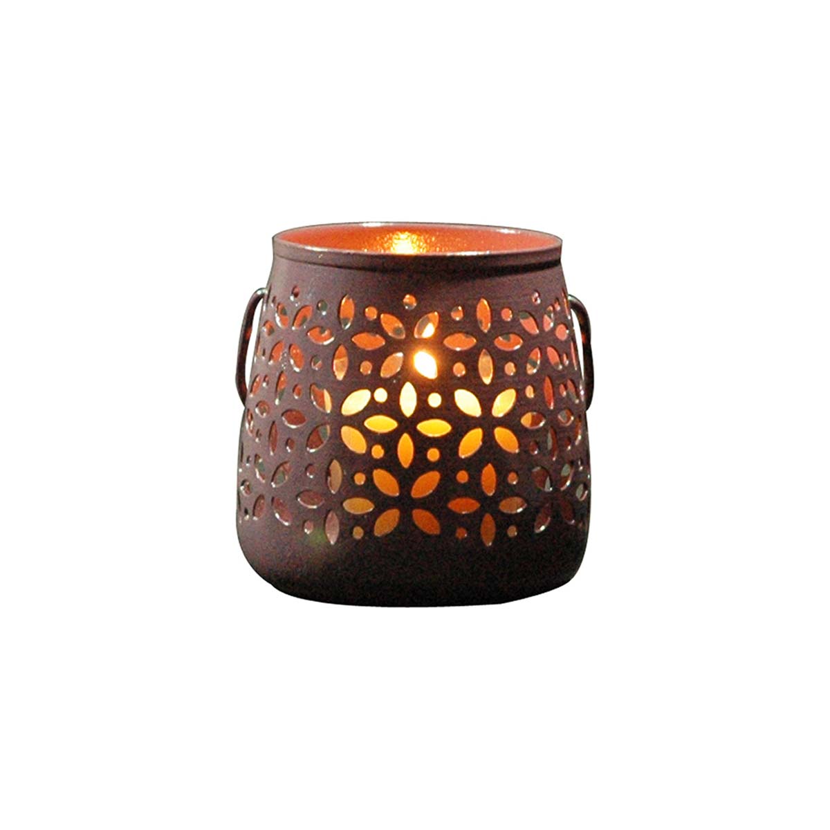 Tea-Light Candle Holders Bulk – Cast in Iron – Antique-Look – Cut-Out Patterns – Wholesale Votive Candle Holders 
